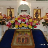 Богослужение в храме священномученика Серафима в праздник Вознесения Господня