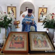 Воскресное богослужение в день памяти Собора Московских Святых. Молебен перед началом учебного года.
