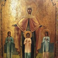 Освящение старинной иконы мучениц Веры, Надежды, Любы и матери их Софии пожертвованной храму