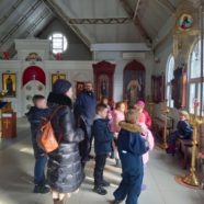 В храме прошла экскурсия для воспитанников детского сада.