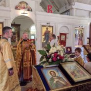Богослужение в Неделю 2-ю по Пятидесятнице, Всех святых в земле Российской просиявших, в храме священномученика Серафима