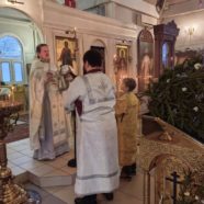 Богослужение в навечерие Рождества Христова (Рождественский сочельник) в храме Священномученика Серафима