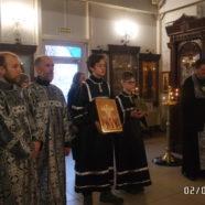 В храме священномученика Серафима, митрополита Петроградского в Южном Бутове была совершена вседневная вечерня с чином прощения