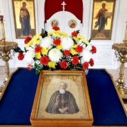 Богослужение в храме священномученика Серафима в день преставления преподобного Сергия Радонежского. День тезоименитства иерея Сергия