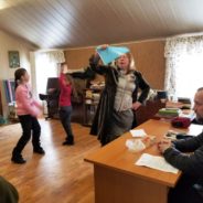 Репетиция художественно -театральной постановки «Чудесный сад»