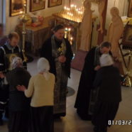 Вечером 1 марта в храме была совершена вседневная вечерня с чином прощения, с которой начинается святая Четыредесятница.