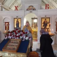 Богослужение в храме священномученика Серафима в среду седмицы 23-й по Пятидесятнице