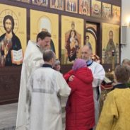 Богослужение в Лазареву субботу в храме священномученика Серафима