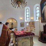 Богослужение в храме Священномученика Серафима в субботу Светлой седмицы. Крестный ход