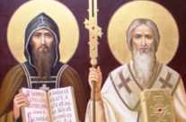 Богослужение в день памяти святых равноапостольных Мефодия и Кирилла и День славянской письменности и культуры в храме священномученика Серафима