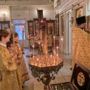 Богослужение в храме священномученика Серафима в неделю 23-ю по Пятидесятнице