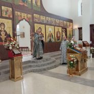 Богослужение в среду 6-й седмицы Великого поста в храме Священномученика Серафима