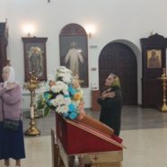 Богослужение в храме Священномученика Серафима  в день празднования  иконы Божией Матери именуемой «Всецарица»