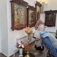 Богослужение во вторник Седмицы 15-й по Пятидесятнице в храме Священномученика Серафима, Сретение Владимирской иконы Пресвятой Богородицы