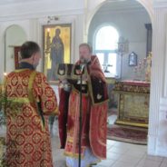 Богослужение в храме священномученика Серафима в день памяти святых равноапостольных Мефодия и Кирилла и тезоименитства Святейшего Патриарха Московского и всея Руси Кирилла