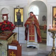 Богослужение в храме священномученика Серафима в Отдание праздника Пасхи
