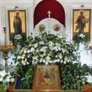 Богослужение в храме священномученика Серафима в праздник Святой Троицы