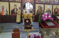 Богослужение в неделю Всех святых, в земле Русской просиявших, в храме Священномученика Серафима