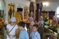 Богослужение в день празднования равноапостольной Ольги, великой княгини Российской в храме Священномученика Серафима