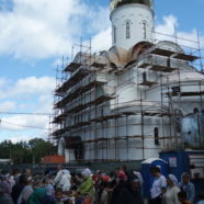 Богослужение в храме сщмч. Серафима, в день Преображения Господня