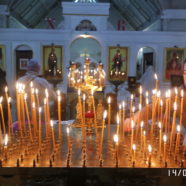 Богослужение в субботу Вселенскую родительскую (мясопустную), поминовение усопших, в храме священномученика Серафима