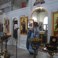 Богослужение в четверг Седмицы cырной (масленица), Отдание праздника Сретения Господня, в храме Священномученика Серафима