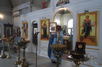 Богослужение в четверг Седмицы cырной (масленица), Отдание праздника Сретения Господня, в храме Священномученика Серафима