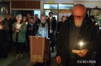 В понедельник первой седмицы Великого поста в храме сщмч. Серафима совершено Великое повечерие с чтением Великого канона преподобного Андрея