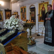 Во вторник первой седмицы Великого поста в храме сщмч. Серафима совершено Великое повечерие с чтением Великого канона преподобного Андрея