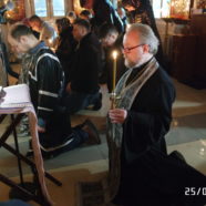 В среду первой седмицы Великого поста в храме священномученика  Серафима совершено Великое повечерие с чтением Великого канона преподобного Андрея Критского