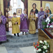 Богослужение в Неделю 5-ю Великого поста в храме священномученика Серафима