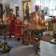 Воскресное богослужение в Неделю 6-ю по Пасхе, о слепом, в храме Священномученика Серафима