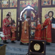 Богослужение в храме Священномученика Серафима в Неделю 4-ю по Пасхе, о расслабленном
