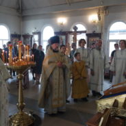 Богослужение в храме священномученика Серафима в праздник Вознесения Господня