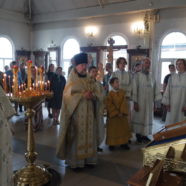 Богослужение в храме священномученика Серафима в праздник Вознесения Господня
